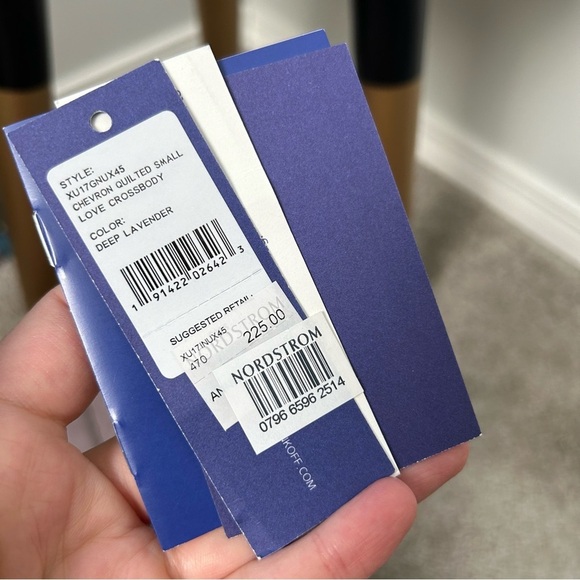 Rebecca Minkoff Quilted Love Crossbody in Peony - Picture 8 of 11